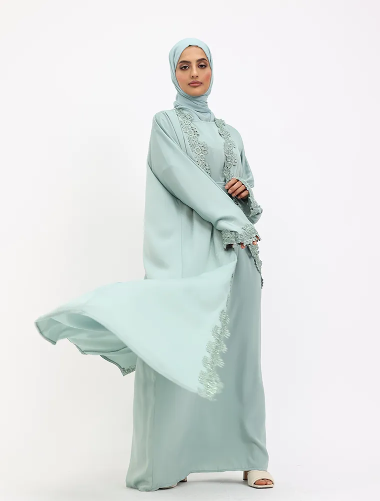 Sage 2 Piece Amara Abaya